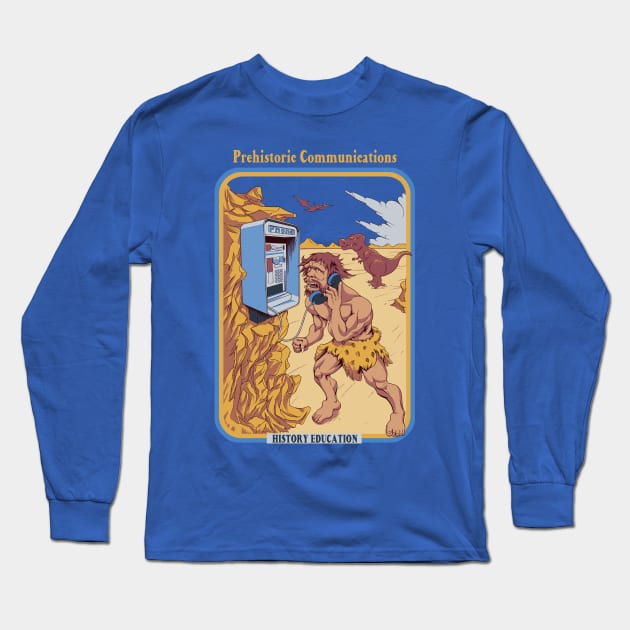 Prehistoric Communications Long Sleeve T-Shirt by Lima's